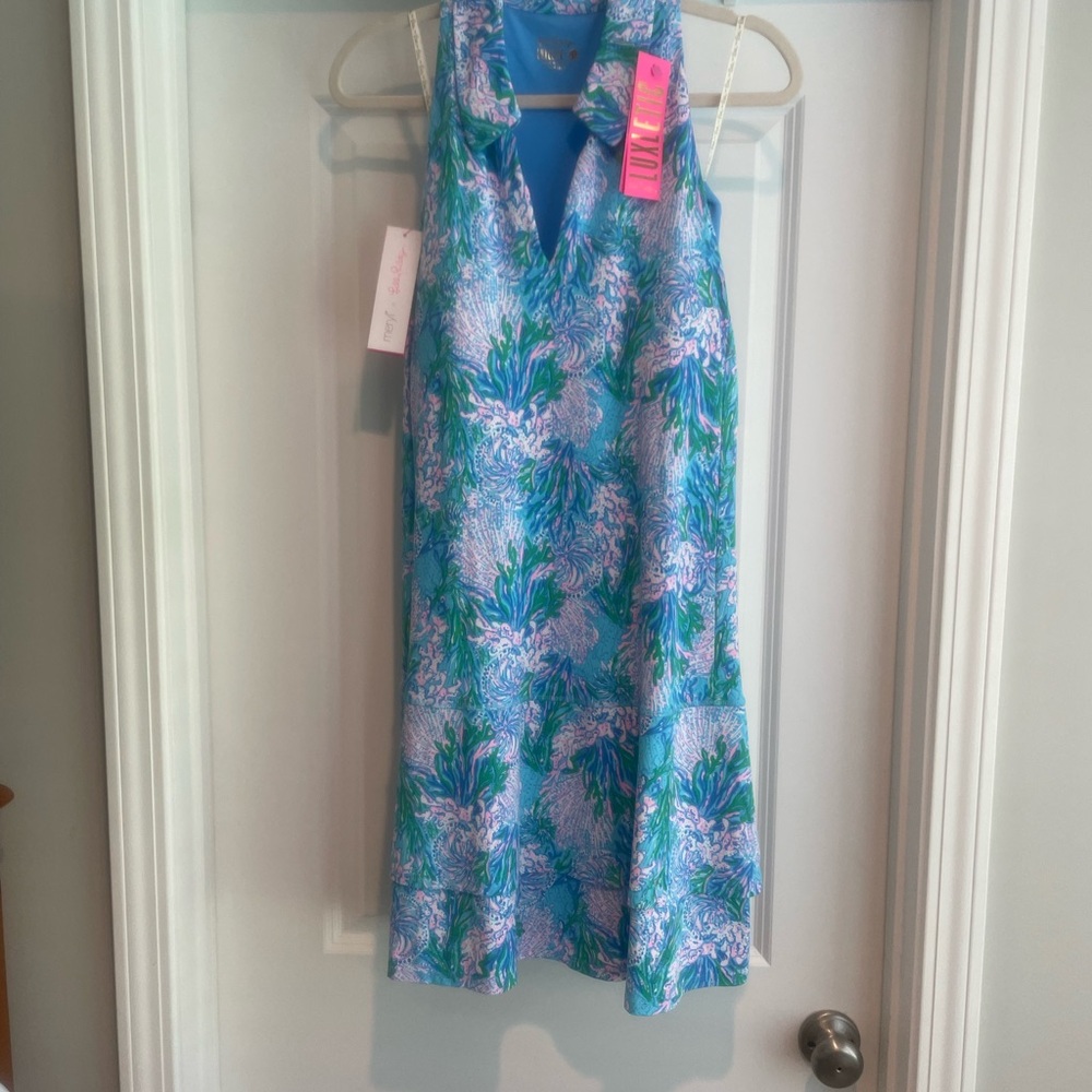 Lilly Pulitzer Vibrant Blue and Pink Dress